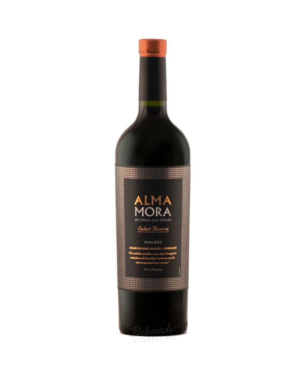 Imagen de ALMA MORA Selec. Rva. Malbec x 750 c.c.