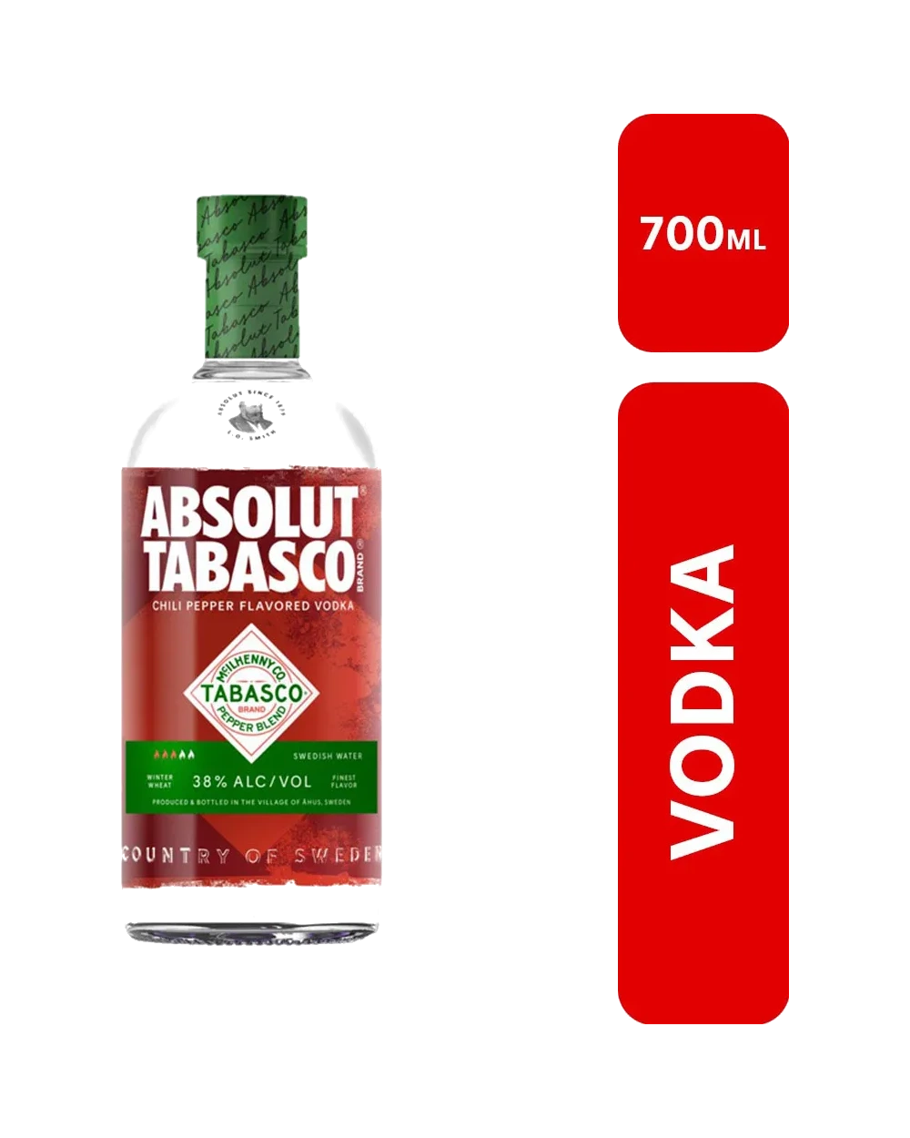 Imagen de ABSOLUT Vodka Tabasco x 700cc